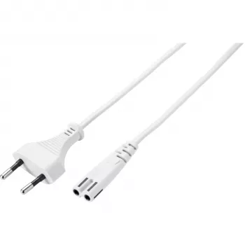 Sygonix SY-5044236 fehér tápkábel 3 m Schuko - IEC C13
