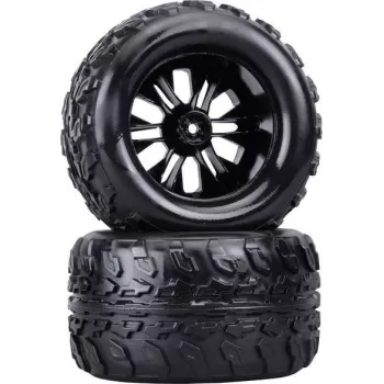Reely 1:10 Monstertruck komplett kerekek fekete 2 db (RE-6747333)