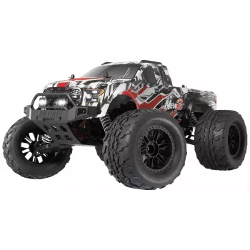 Reely New2 Super Combo Brushless 1:10 RC elektromos Monstertruck 4WD 100% RTR 2,4 GHz akkumulátorral, töltővel és adóelemekkel (RE-7766676)