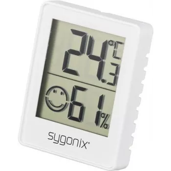Sygonix SY-5267052 digitális thermo-higrométer fehér