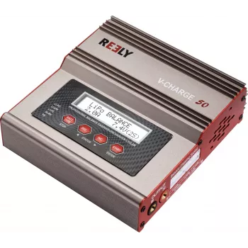 Reely V-Charge 50 multifunkciós töltő 50W AC/DC LiPo NiMH NiCd Pb balancerrel RE-8264340