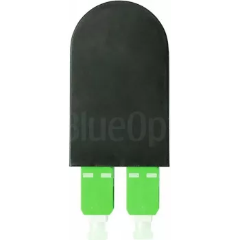 BLUELAN BlueOptics optikai szál loopback adapter OM5 50/125µm multimód SC/UPC duplex limezöld kerámiaferrule -40°C és +85°C között (BOLBSCOM5)
