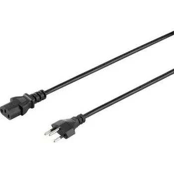 Sygonix SY-5042720 IEC C13 tápkábel, CEE 7/7 szögletes Schuko-dugó IEC C13 aljzatra, 2 m, fekete
