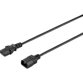 Sygonix SY-5042726 IEC C14–C13 tápkábel 0,5 m fekete