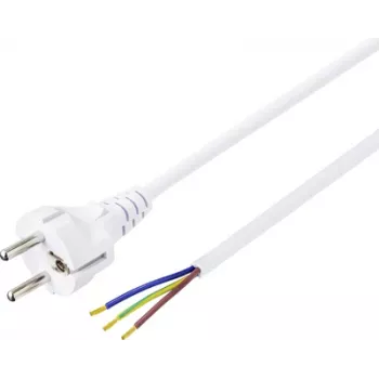 Sygonix SY-5043502 tápkábel CEE 7/7–IEC C13 fehér 1,5 m