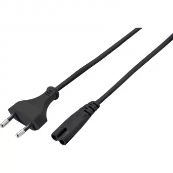 SYGONIX SY-5043508 tápkábel Schuko–IEC C13 5m fekete