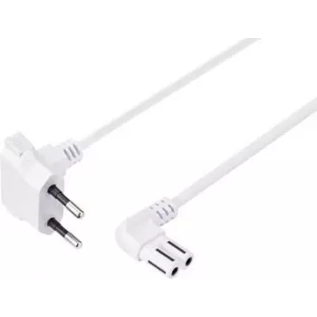 Sygonix SY-5043434 tápkábel CEE 7/16–IEC C7 fehér 1,5 m