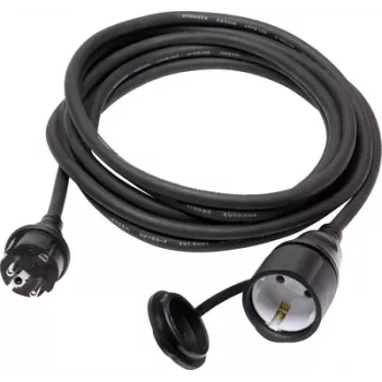 Sygonix SY-5044438 hosszabbítókábel 16 A fekete 3 m