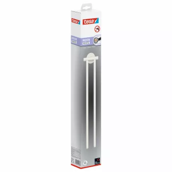 tesa MOON WHITE dupla törölközőtartó, öntapadós, 2 törölközőrúd, fém, matt fekete 40572-00000-00