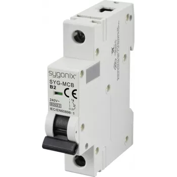 Sygonix SY-6437976 SYG-MCB 1P/B2/6KA vezetékvédelmi megszakító 1 pólusú 2 A 240 V/AC
