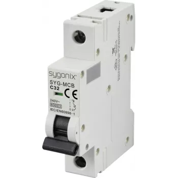 Sygonix SY-6440988 SYG-MCB 1P C32 6kA vezetékvédelmi megszakító 32 A 240 V AC