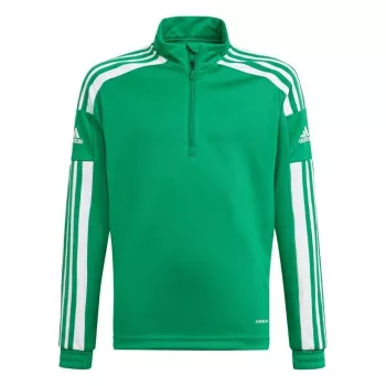 adidas Squadra 21 edzőpóló ifjúsági pulóver zöld GP6471 116cm