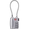 Sygonix SY-5044450 3 számjegyű kombinációs kábeles zár 33 mm ezüst