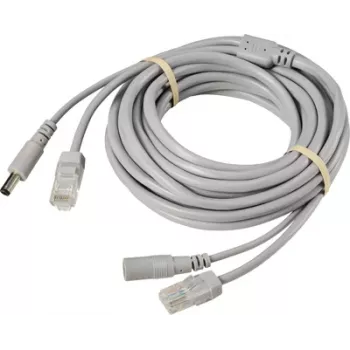 Sygonix SY-6441788 20m BNC + DC táp megfigyelőkamera hosszabbítókábel, fekete
