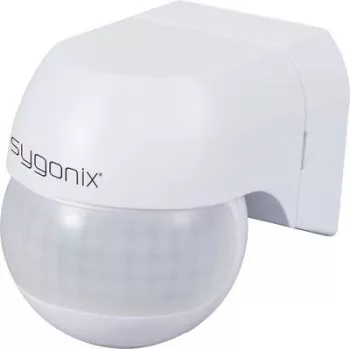 Sygonix SY-6733024 fali PIR mozgásérzékelő 360° 180° relé fehér