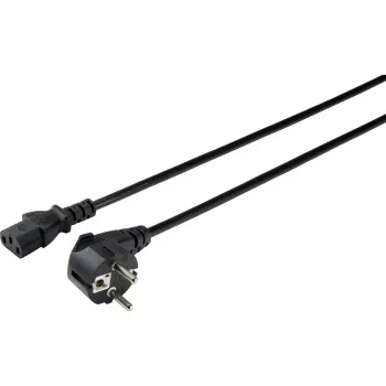 Sygonix SY-5043450 IEC C13 tápkábel, CEE 7/7 – IEC C13, 3 m, fekete
