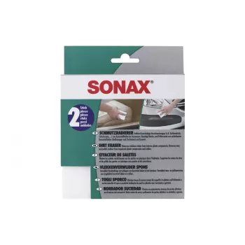 SONAX tisztító szivacs, 3 darabos csomag, melamingyanta hab, fehér, 100 x 60 x 25 mm 416000