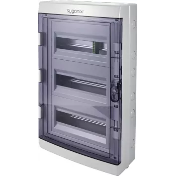 Sygonix SY-6696062 felületi elosztószekrény, 36 modul, 3 sor, fehér