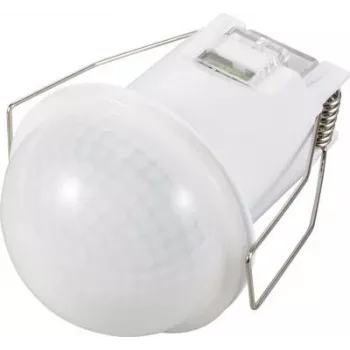 Sygonix SY-6733032 360°-os süllyesztett mennyezeti PIR mozgásérzékelő, 230 V relé, 2000 W, 6 m hatótávolság, fehér