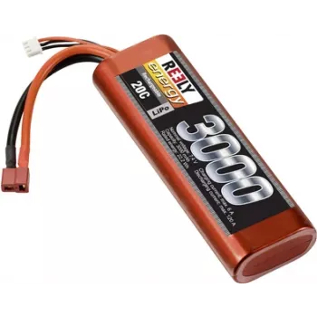 Reely LiPo akkumulátor 7,4V 3000mAh 2S 20C Stick Hardcase T-Plug (RE-7863792)