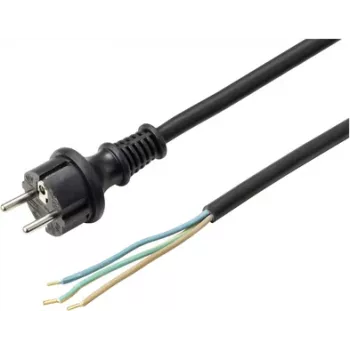 Sygonix SY-6029108 tápkábel Schuko - IEC C13 3m fekete