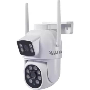 Sygonix SY-6271366 Full HD PTZ kültéri WLAN IP-kamera, 355° forgatás, 90° döntés, IP65, kétirányú hang, MicroSD akár 128GB, éjjellátó