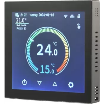 Sygonix SY-6052180 WiFi fali termosztát heti programmal, app-vezérléssel, fekete