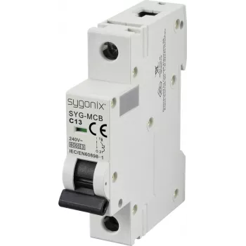 Sygonix SY-6440890 SYG-MCB 1P C13 6kA kismegszakító 13A 240V AC