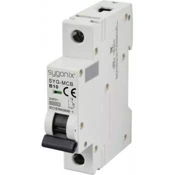 Sygonix SY-6440876 SYG-MCB 1P/B10/6KA miniatűr kismegszakító 1-pólusú 10 A 240 V AC