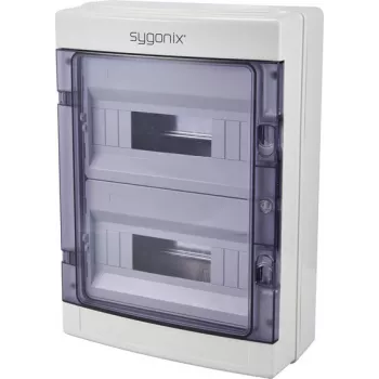 Sygonix SY-6696060 felületi kismegosztó, 24 modul, 2 sor, IP40, fehér