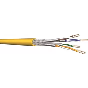 Draka YelloNet 1000 Cat.7 adatkábel, Simplex, 1000 MHz, 4x2xAWG23/1, Cca, 500 m dob 60112099