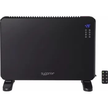 Sygonix SY-6735640 konvektor fűtőberendezés 2000 W, legfeljebb 20 m² alapterületű helyiségekhez, fekete