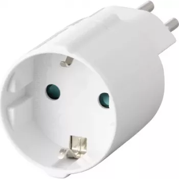 Sygonix SY-6949550 utazóadapter Schuko-ról Swiss-re (J típusról F típusra, 10 A, 250 V, fekete)