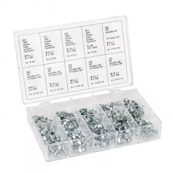 PRESSOL Grease Nipple Assortment Box, 70-Piece (16 092)