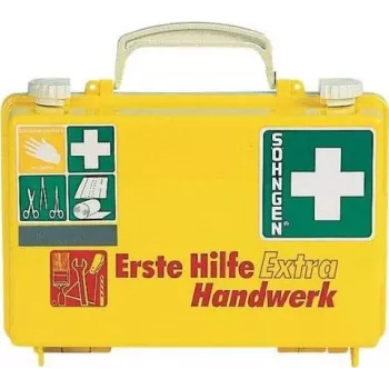 SÖHNGEN EXTRA HANDW elsősegélydoboz DIN 13157 falra szerelhető ABS ház narancssárga O320125