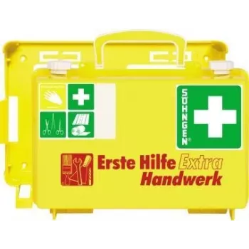 SÖHNGEN EXTRA HANDW elsősegélydoboz DIN 13157 falra szerelhető ABS ház narancssárga O320125