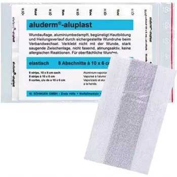 SÖHNGEN aluderm®-aluplast rugalmas sebragtapasz-tekercs, 6 cm x 1 m, steril, egyenként lezárt szakaszok