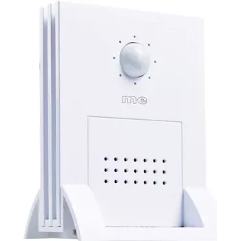 m-e modern-electronics DGF-300 White Motion Detector Chime with PIR Sensor 41058
