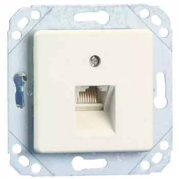 METZ Connect UPk süllyesztett csatlakozóegység, univerzális csatlakozóaljzat, IAE-design, 2x RJ45, csavaros kapcsok RJ45 mini kapocs (130040111-I)