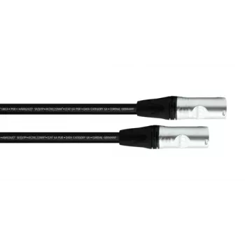 Cordial 15622 CAT 6a SF/UTP patch kábel 5 m fekete PUR