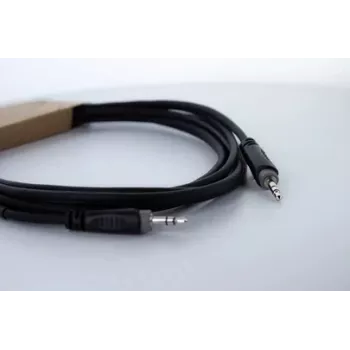 Cordial 14829 3,5 mm-es jack audiokábel, 1,5 m, fekete, PVC köpeny, csavart érpár