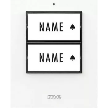 M-E MODERN-ELECTRONICS 41357 Illuminated Wireless Doorbell Transmitter with Nameplate