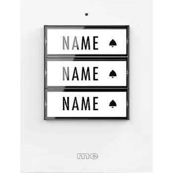 M-E MODERN-ELECTRONICS 41358 Illuminated Wireless Doorbell Transmitter with Nameplate