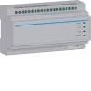 Hager RTD210X 2 vezetékes rendszerátkapcsoló, 6-szoros, Hager IP kaputelefonhoz, DIN sín, 4 modul, világosszürke