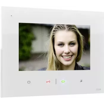 M-E MODERN-ELECTRONICS VDV-807 Wired Video Intercom Indoor Unit, 7 inch TFT, White 41268