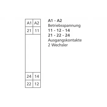 METZ CONNECT csatolómodul 2-vezetékes KRA-M8/21-21 24DC (11061925)