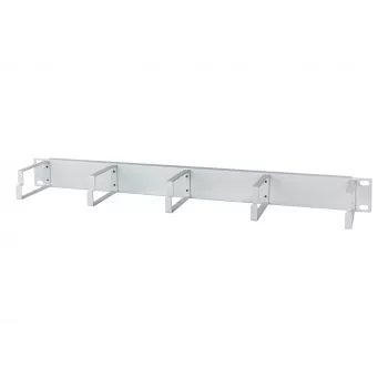 METZ BTR 130894-03-03-E 19 inch 1U kábelmenedzsment panel, 75mm mély, RAL 7035 világosszürke
