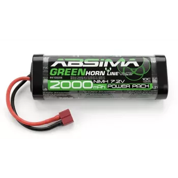 Absima Greenhorn NiMH akkumulátor-pack 7,2V 2000mAh T-dugó softcase RC-modellekhez