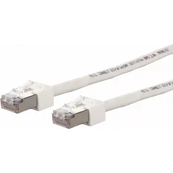 METZ CONNECT Ultraflex500 CAT 6 S/FTP patchkábel, RJ-45 dugó - RJ-45 dugó, 1,0 m, fehér, halogénmentes 13084V1088-E