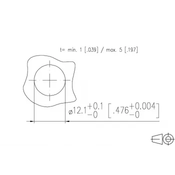 METZ MMT471A315-0004 PCB aljzat, 8 pólusú, 2,54 mm osztás, THT, egyenes